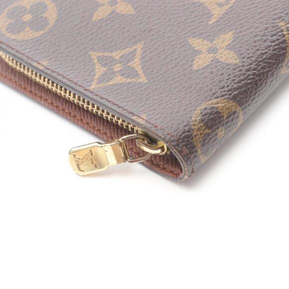 LOUIS VUITTON Brown Monogram Leather Wallet - Picture 10 of 10